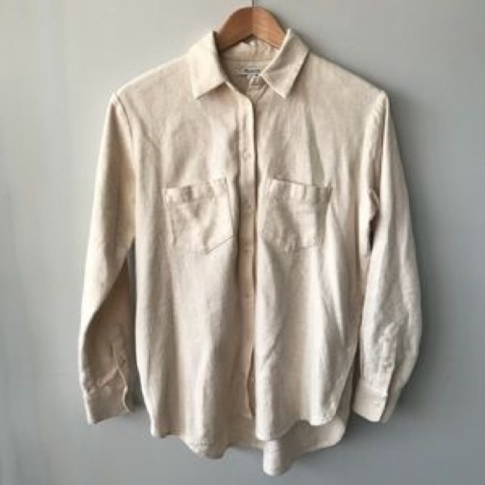 Madewell Flannel Oversized Ex-boyfriend Shirt